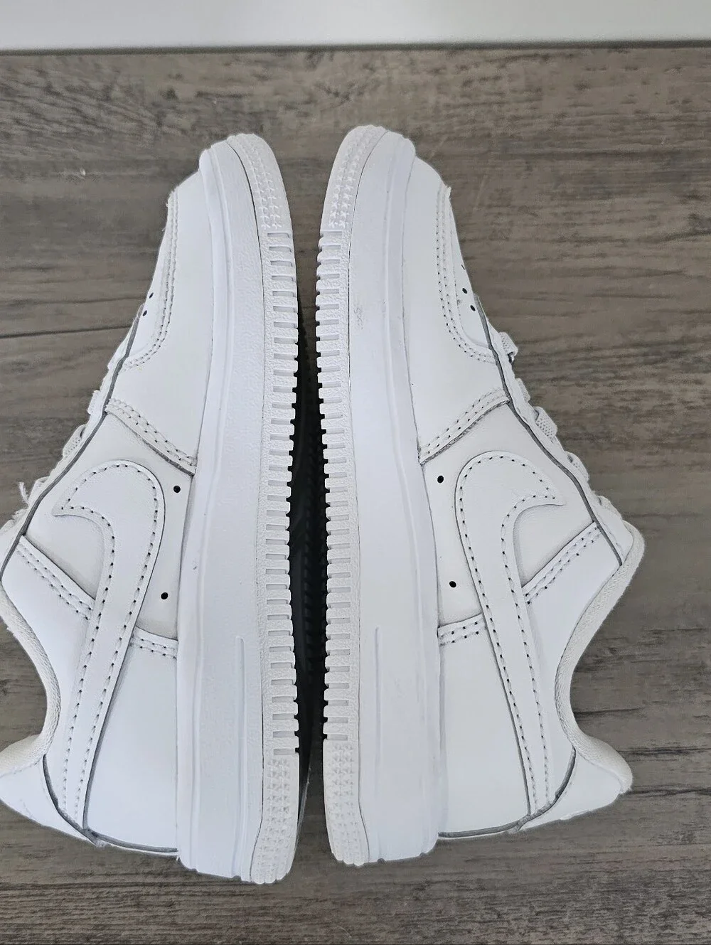 Nike Kids Force 1 Low EasyOn White Sneakers Toddler  Boy Girl 10 C